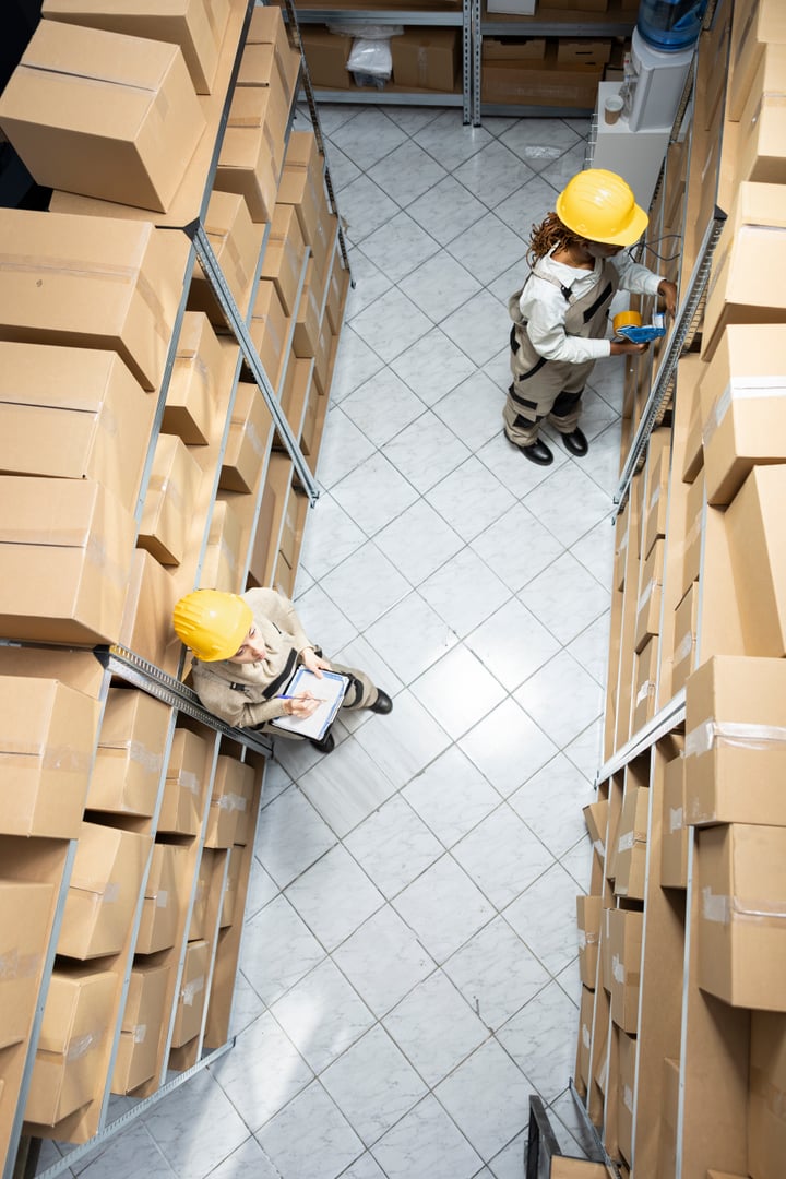 Modern warehouse facility with loading docks in Saudi Arabia